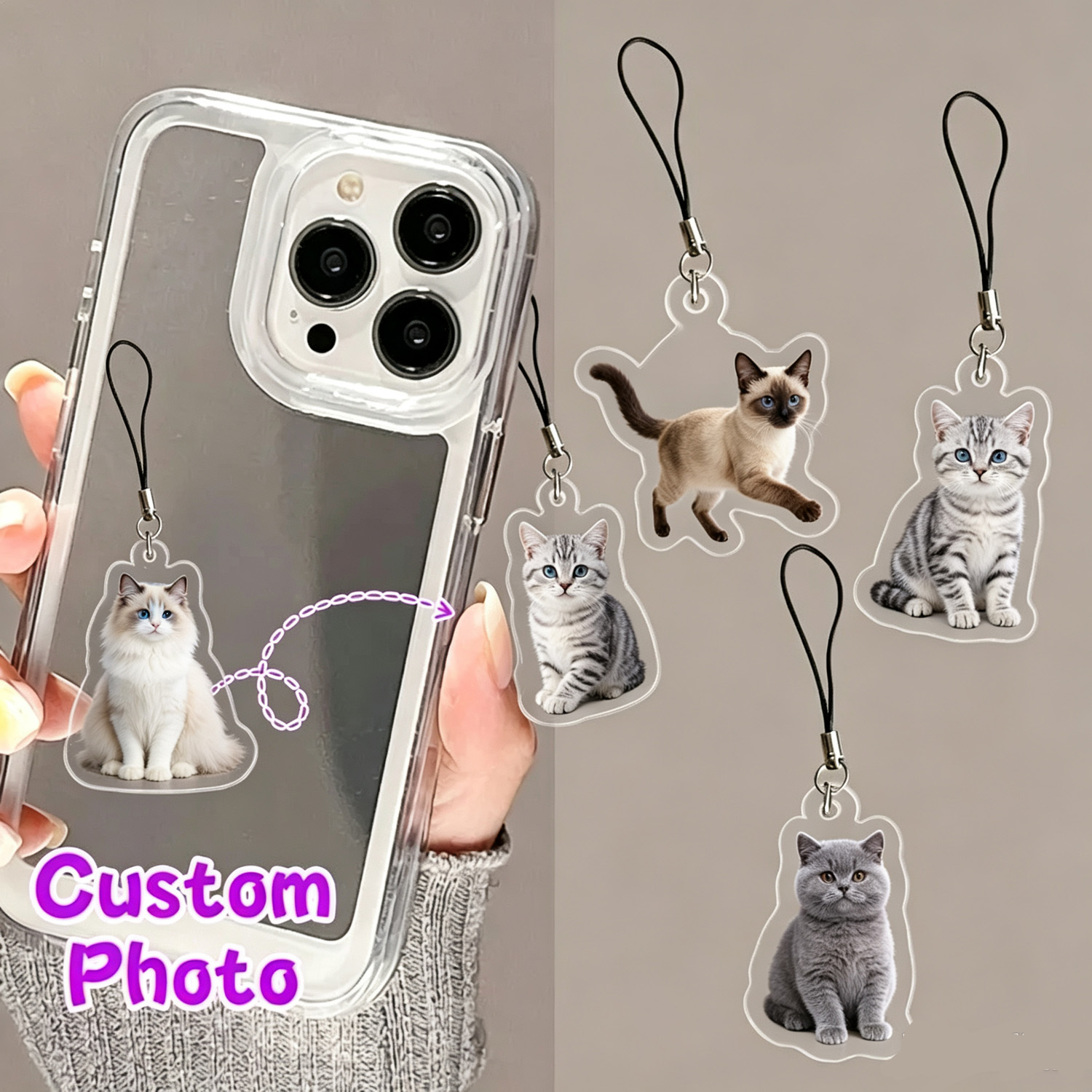 Custom Pet Portrait Phone Pend - огляд і ціна Pet Portrait Custom