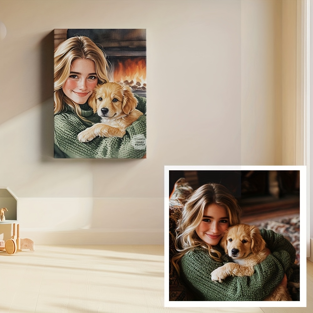 Custom Photo Canvas Print - Ha - огляд і ціна Pet Portrait Custom