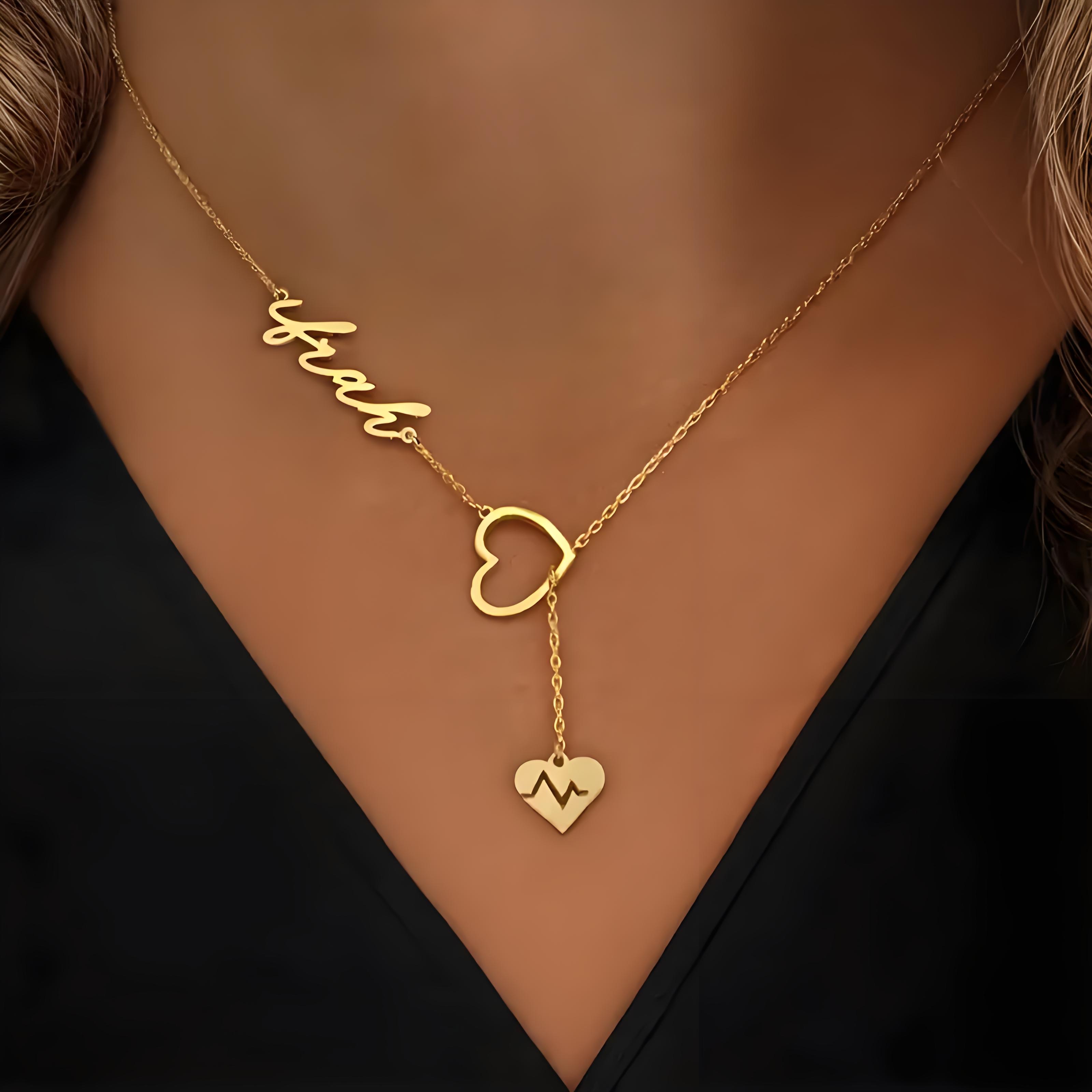 Personalized Couple Heartbeat  - огляд і ціна Birth Flower Necklace